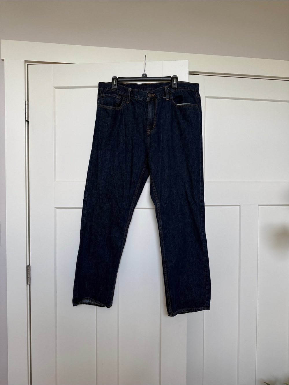 Old Navy Dark Indigo Relaxed Straight Jeans